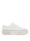 Superga 3041 Revolley Femei Flatforms Sneakers Albe