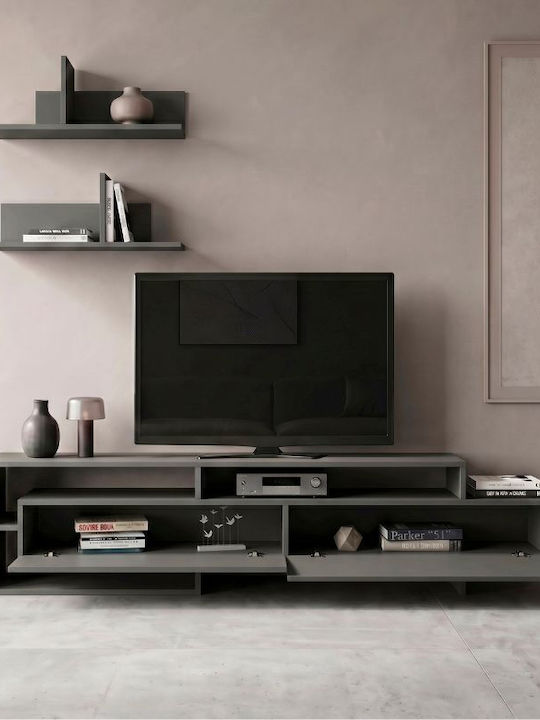 Животно помещение ТВ единица Gara Charcoal Д180xШ29.8xВ42бр