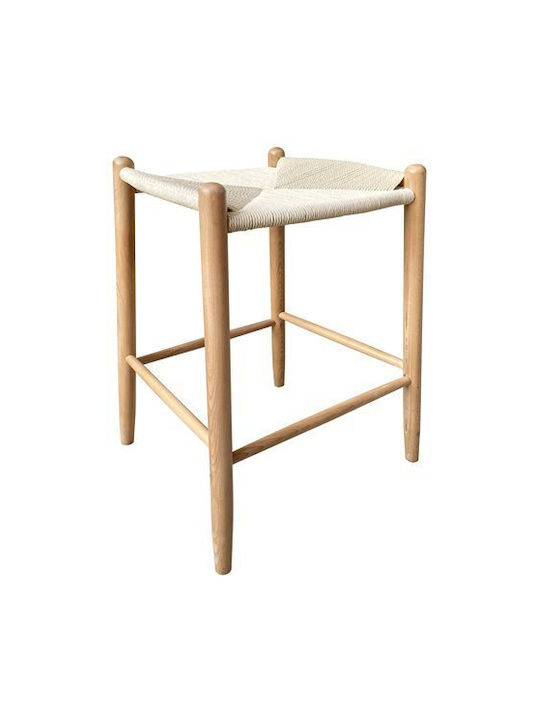 Stool Bar Wooden Brave Beige 44x46x65cm