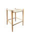 Stool Bar Wooden Brave Beige 44x46x65cm
