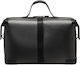 Porsche Design Weekender Σακ Βουαγιάζ Μαύρο από Δερματίνη Μ50xΠ22xΥ32εκ.