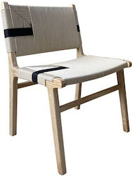 Rubberwood Καρέκλα Τραπεζαρίας Ξύλινη Γκρι 49x59x86εκ.