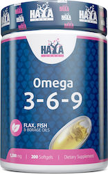 Haya Labs Omega 3-6-9 200 μαλακές κάψουλες