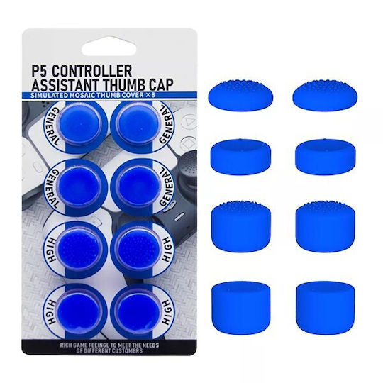 Ornate Thumb Grips Χειριστηρίου για PS5 σε Μπλε χρώμα