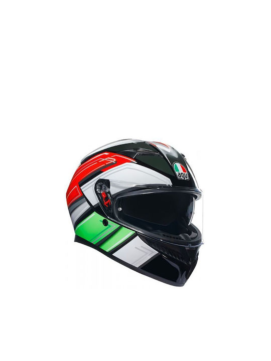 AGV K3 Black / Italy Κράνος Μηχανής Full Face ECE 22.06 1590gr με Pinlock