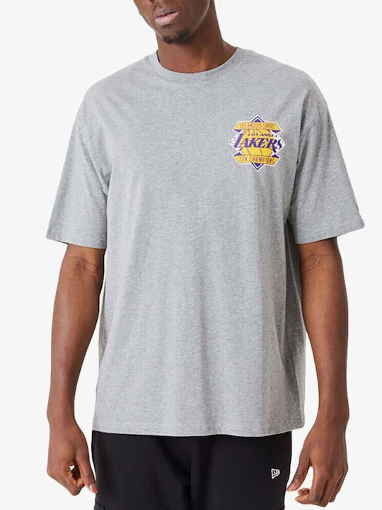 New Era La Lakers Nba Athletic T-shirt Gray