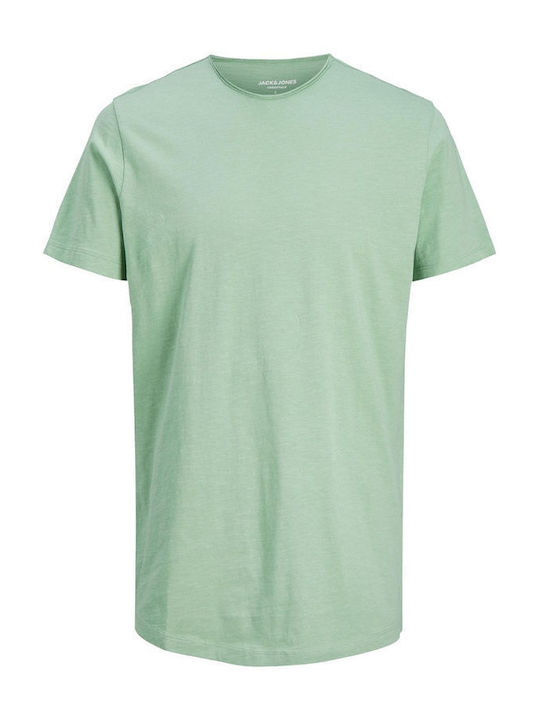 Jack & Jones Ανδρικό T-shirt Πράσινο Μονόχρωμο