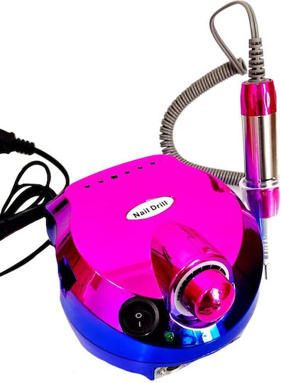DM-202 Nail Drill Power 65W Pink with Pedal with 20000 Rotations per Minute