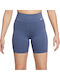 Dri-Fit One Training Women's Leggings Shorts High Waist Blue