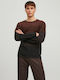 Long Sleeve Sweater Ombre Brown