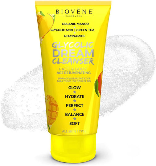 Biovene Glycolic Dream Cleanser Face & Body Κρέμα Καθαρισμού Προσώπου 200ml