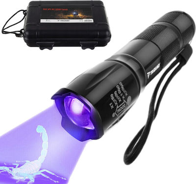 Επαναφορτιζόμενος Φακός LED UV Αδιάβροχος με Μέγιστη Φωτεινότητα 300lm Trizand XPE