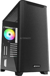 Sharkoon M30 RGB Gaming Midi Tower Κουτί Υπολογιστή με Πλαϊνό Παράθυρο Μαύρο