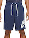 Nike Club Alumni Men's Athletic Shorts Navy Blue