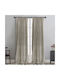 La Maison Blanche Curtain With Pencil Pleat Mandala Beige 145x270cm