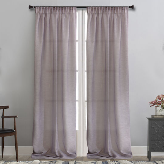 La Maison Blanche Curtain With Pencil Pleat 29818 Lilac 145x290cm