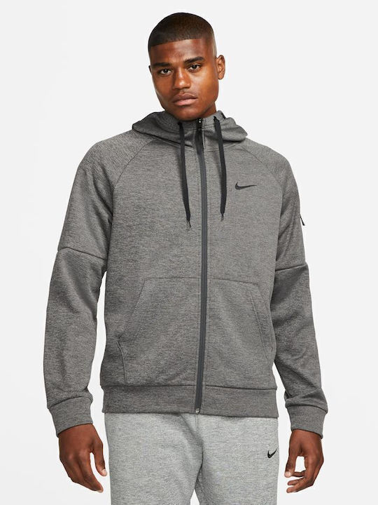 Nike Therma-FIT Sweatshirt with Hood Gray