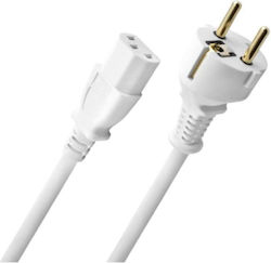 Oehlbach Powercord Schuko - IEC C13 Cable 1.5m Λευκό D1C17043