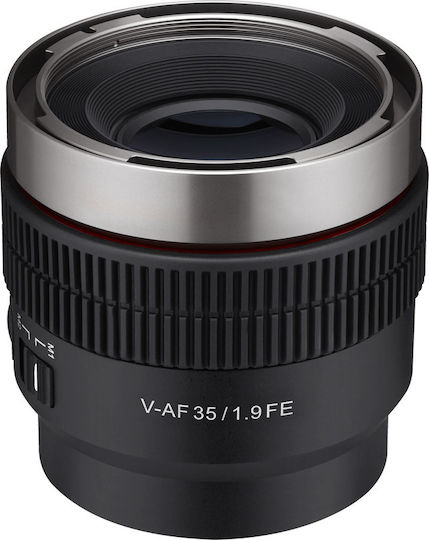 Samyang Full Frame Φωτογραφικός Φακός V-AF 35mm F/1.9 FE Σταθερός για Sony E Mount Μαύρος