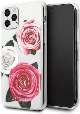 Guess Back Cover Σιλικόνης Flower Desire Pink & White Rose (iPhone 11 Pro)