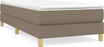 Bed Base Single made of Wood Taupe 100x200cm.