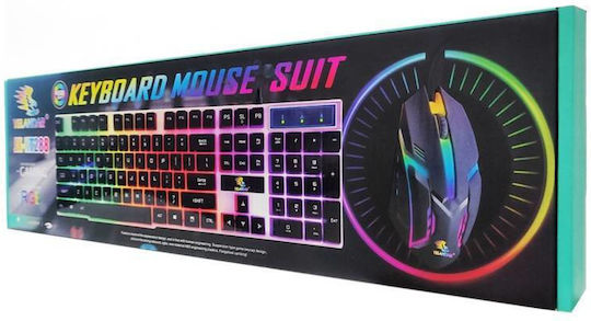 Yelandar Yelandar JX-KT288 Gaming Keyboard Set with RGB lighting & Mouse (English US)