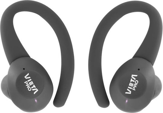 Vieta Pro Sweat Sports In-Ear Bluetooth-Freisprecheinrichtung Kopfhörer mit Schweißresistenz und Ladeetui Schwarz