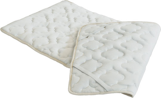 Elatirio Strom Ανώστρωμα Classic Ημίδιπλο Polyester με Λάστιχα Εφαρμογής 120x190x2εκ.