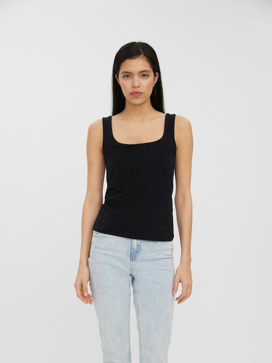 Vero Moda Women's Summer Blouse Cotton Sleeveless Black