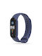 Tech-Protect Iconband Strap Silicone with Pin Navy Blue (Xiaomi Mi Smart Band 5 / 6 / 6 NFC / 7)