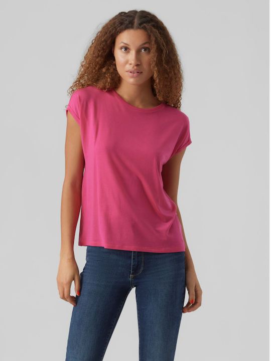 Vero Moda Γυναικείο T-shirt Pink Yarrow