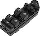 NTY Διακόπτης Παραθύρων Αυτοκινήτου για BMW X3 E83 4pin Μαύρο