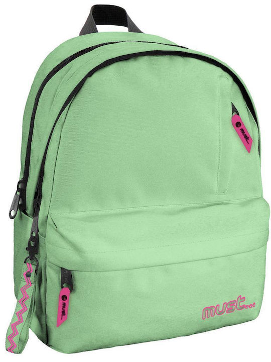 Must Monochrome Plus with 2 Main Compartments School Bag Backpack Junior High-High School Cabbage Fluo