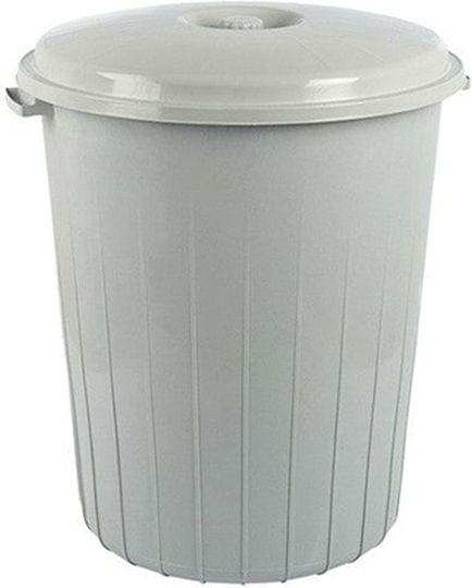 Plastic Waste Bin 50lt Gray
