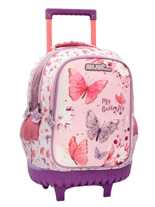 Must My Butterfly with 3 Compartments School Bag Backpack Elementary, Elementary Multicolored