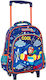 Must Team School Bag Trolley Kindergarten with Water Bottle Holder Blue 8L 27 x 10 x 31cm