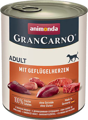 Animonda Gran Carno Adult Καρδιές Πουλερικά 800gr