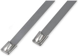 Benman Plastic Cable Ties 300mm x 4.5mm in Silver Colour (100 pcs) 70880