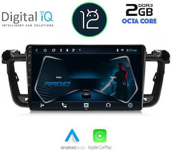 Digital IQ Sistem Audio Auto pentru Peugeot 508 2010-2016 (Bluetooth/USB/AUX/WiFi/GPS/Apple-Carplay/Partitură) cu Ecran Tactil 9"