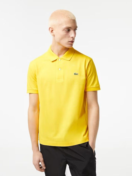 Lacoste Ανδρικό T-shirt Κοντομάνικο Polo Κίτρινο