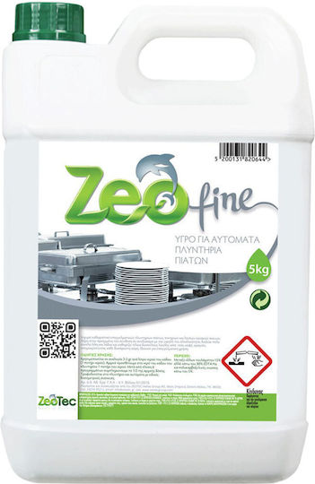 Zeotec Commercial Dishwasher Liquid Detergent 5lt