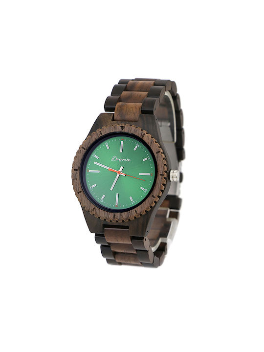 Wooden watch Daponte DAP044BWG 44mm