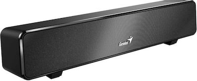 Genius 100 Black Soundbar 6W Black