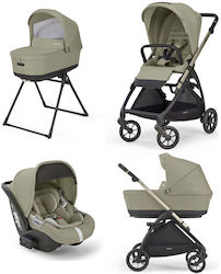 Inglesina Electa Quattro Darwin Reglabil 3 în 1 Cărucior pentru copii Potrivit pentru Nou-născut Nolita Beige 8.7kg