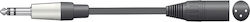 Citronic S6J-XM300 XLR male - 6.3mm male 3m