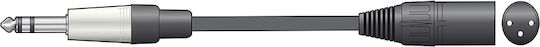 Citronic S6J-XM300 Cable XLR male - 6.3mm male Μαύρο 3m 190.049UK
