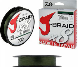 Daiwa J-Braid Χ8 Fischereifaden 300m / 0.2mm / 13kg Daiwa J-Braid Χ8 Fischereifaden 300m / 0.2mm / 13kg