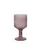 Fylliana Set of Glasses for White and Red Wine made of Glass in Purple Color Stemmed 260ml 6pcs