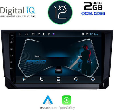 Digital IQ Car-Audiosystem für Seat Arona / Ibiza 2018+ (Bluetooth/USB/AUX/WiFi/GPS/Apple-Carplay) mit Touchscreen 9"