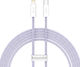 Baseus Dynamic 2 Geflochten USB-C zu Lightning Kabel 20W Lila 2m (CALD040305)